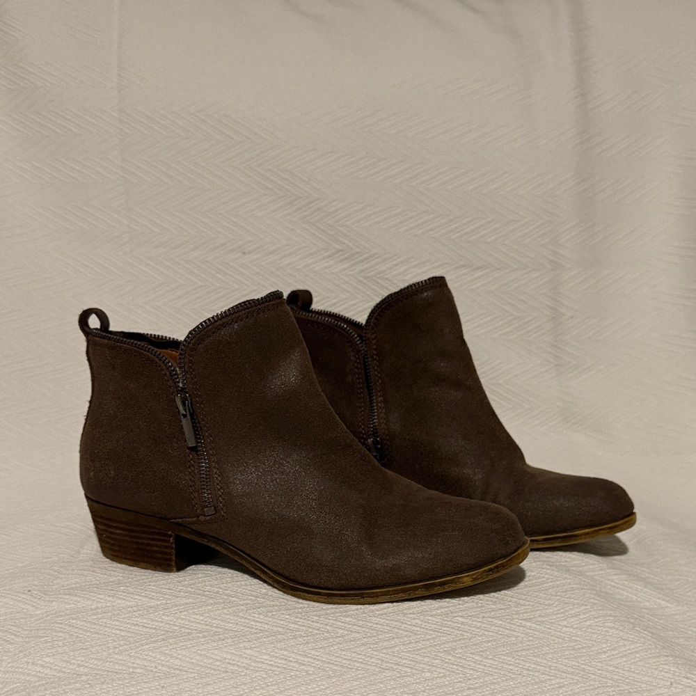 Lucky Brand Brown Ankle Boots Women’s Size 12